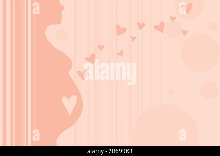 Panel can be used for baby or pregnancy announcement, or shower Stock Vector