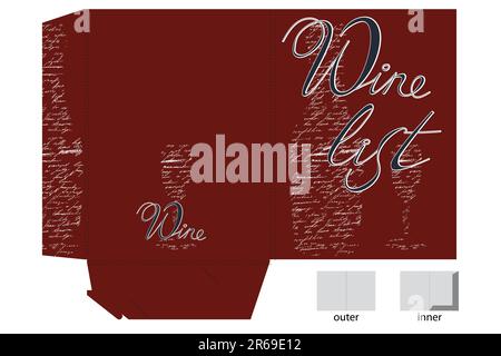 Template for folder design Stock Vector