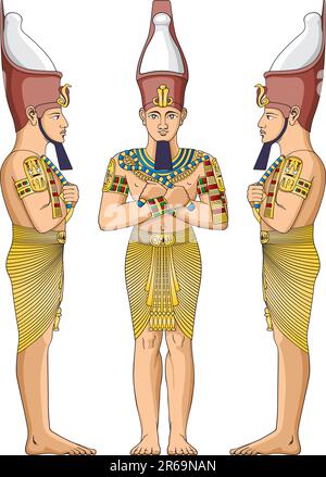 Ancient Egyptian nobility vector Stock Vector