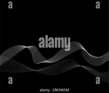 Abstract vector wave form design Stock Vector