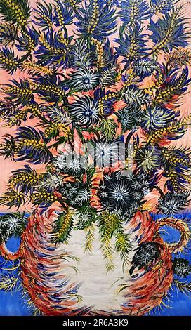 Toile & Cadre - Séraphine Louis 'Le Grand Bouquet' - Neuf - Prêt à Accrocher