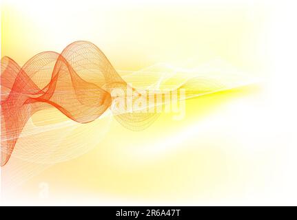 An conceptual abstract illustration depicting communication, sound, or perhaps thought waves Stock Vector