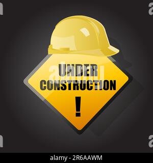 Gear and helmet of Under construction concept Stock Vector Image & Art ...