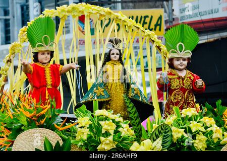 Ati-atihan is a traditional Philippine festival celebrated in honor of the Santo Nino (Holy Child) Stock Photo