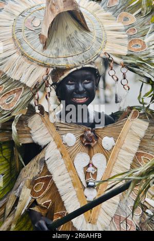 Ati-atihan is a traditional Philippine festival celebrated in honor of the Santo Nino (Holy Child) Stock Photo