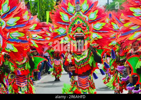 Ati-atihan is a traditional Philippine festival celebrated in honor of the Santo Nino (Holy Child) Stock Photo