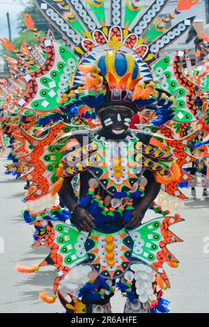 Ati-atihan is a traditional Philippine festival celebrated in honor of the Santo Nino (Holy Child) Stock Photo