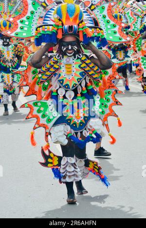 Ati-atihan is a traditional Philippine festival celebrated in honor of the Santo Nino (Holy Child) Stock Photo