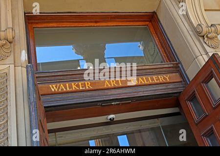 Outside the Walker Art Gallery, William Brown St, Liverpool, L3 8EL Stock Photo
