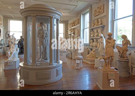 Sculpture Gallery - Greek and Roman classical Statue collection at Walker Art Gallery, William Brown St, Liverpool, L3 8EL Stock Photo