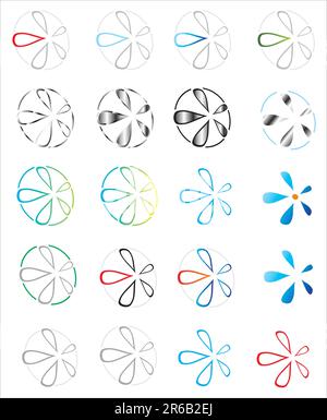 Company identification images symbols set Stock Vector Image & Art - Alamy