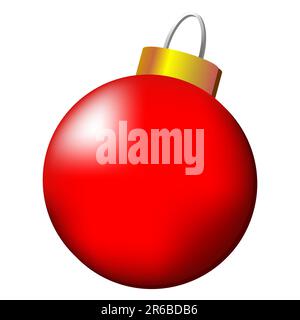 christmas ball icon over white background vector illustration Stock ...