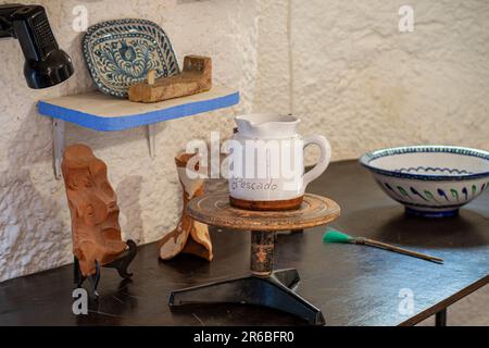 GRANADA, SPAIN - APRIL 5, 2023: Museum Cuevas del Sacromonte in Granada, Spain on April 5, 2023 Stock Photo