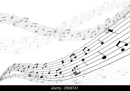 Musical notes stuff vector background for use in design Stock Vector