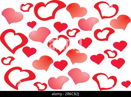 Lots of hearts for Valentine's Day Stock Vector