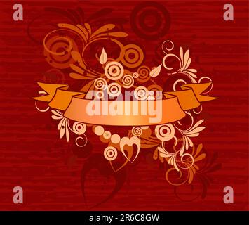 Abstract  artistic  floral background - vector Stock Vector