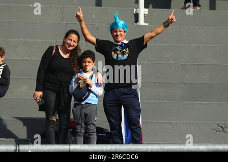 La Plata, Argentina. 8th June, 2023. Supporters of Uruguay during the semifinal match of World Cup FIFA U20 at Diego Maradona Stadium ( Credit: Néstor J. Beremblum/Alamy Live News Stock Photo