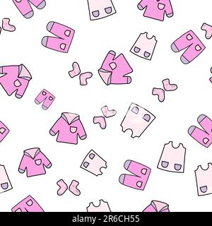 Baby wear seamless background for design use Stock Vector