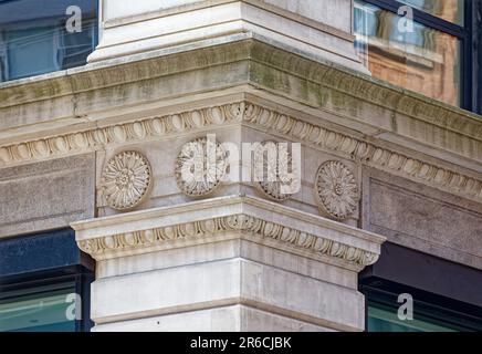 817 Broadway is a NYC-designated landmark office building at the eastern edge of Greenwich Village, built in 1898 to plans of George B. Post. Stock Photo