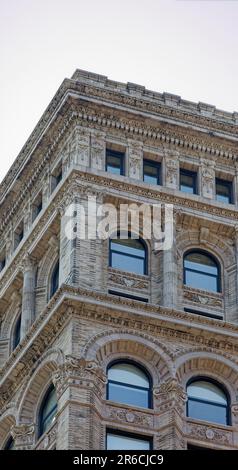 817 Broadway is a NYC-designated landmark office building at the eastern edge of Greenwich Village, built in 1898 to plans of George B. Post. Stock Photo