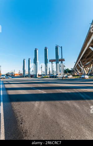 Concrete ramp alongside a building Stock Photo - Alamy