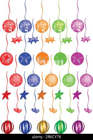 Fantasy Christmas tree decoration Stock Vector