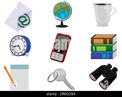 Icons for web design in a vector Stock Vector