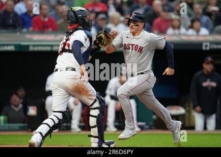 Los Angeles Angels' Hunter Renfroe plays against the Boston Red Sox during  the first inning of a baseball game, Monday, April 17, 2023, in Boston. (AP  Photo/Michael Dwyer Stock Photo - Alamy