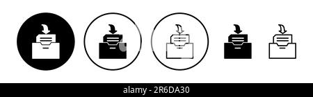 Archive icon vector. archive storage icon vector. folders icon. Stock Vector