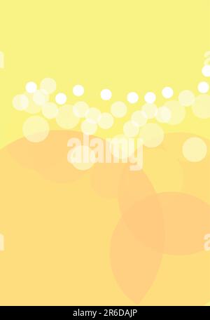 Yellow background with circles and shapes ideal for presentation background Stock Vector