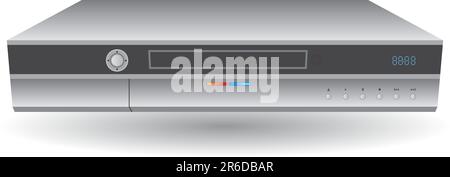 3D image of DVD player. Stock Vector