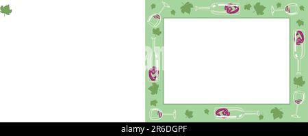 Scope with bottles of wine Stock Vector
