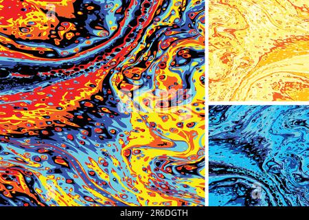 wavy abstract bright colorful dotted background in perspective Stock Vector
