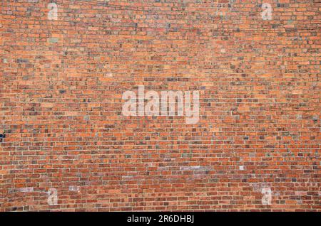 Large red brick wall full frame, copy space Stock Photo