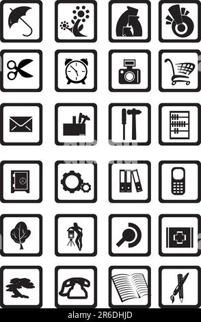 Contemporary Icons Stock Vector