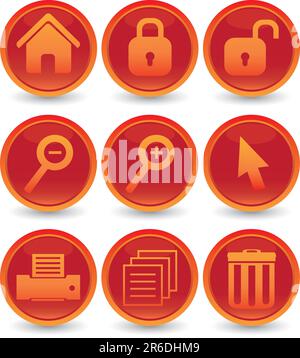 web icons set Stock Vector