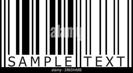 Bar code label sample. Barcode icon. Visual data representation with ...