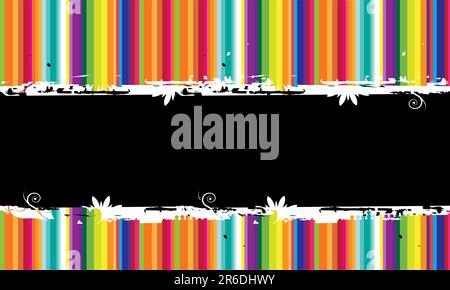 Funny striped background  seamless. Place your text here. Stock Vector