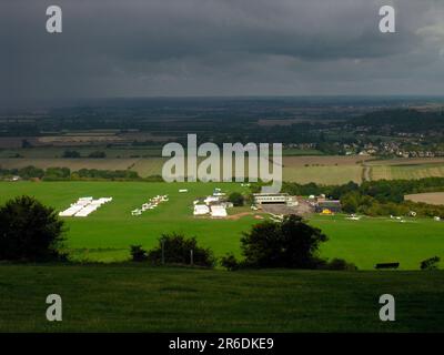 London Gliding Club, Dunstable Downs Stock Photo