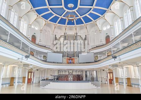 Interior of Westminster Chapel, a christian evangelical free church, at ...
