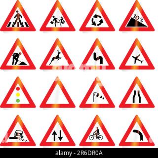 Vector Image Traffic Signs Traffic, road signs - vector format Stock Vector Image & Art - Alamy