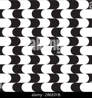 Vector graphical curves seamless background. Stock Vector