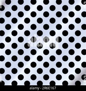 Vector blue metal background with holes. Stock Vector