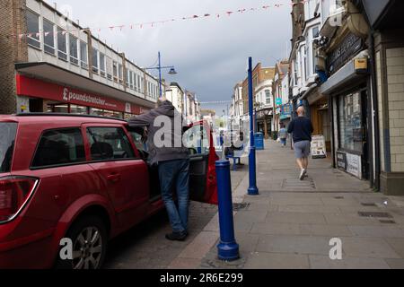 Sheerness, port town on The Isle of Sheppey, island off the northern coast of Kent, England, neighbouring the Thames Estuary, England, United Kingdom Stock Photo