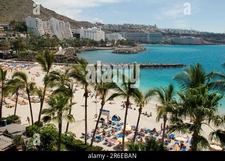 Playa de la Verga beach, Anfi del Mar resort, Patalavaca, Gran Canaria, Canary Islands, Spain Stock Photo