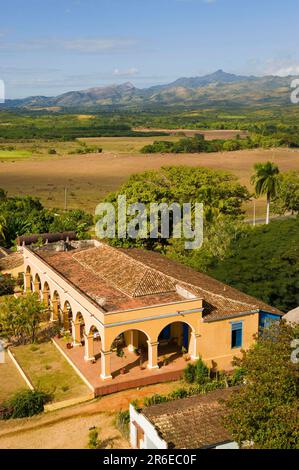 Former Manaca Iznaga Sugar Refinery, Valle de los Ingenios, Valley of the Sugar Refineries, Trinidad, Sancti Spiritus Province, Cuba Stock Photo