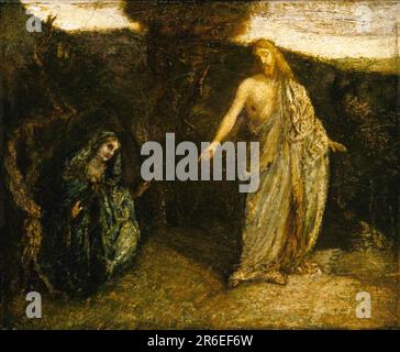 Christ Appearing to Mary. Date: ca. 1885. Oil on canvas mounted on fiberboard. Museum: Smithsonian American Art Museum. Stock Photo