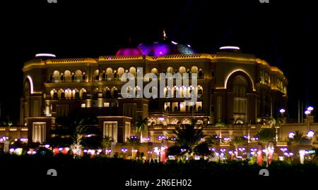 One of the best, most expensive and luxurious hotels in the world is in Abu Dhabi Stock Photo