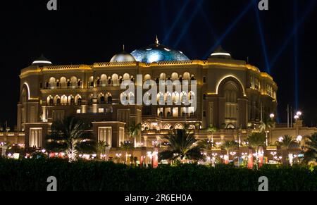 One of the best, most expensive and luxurious hotels in the world is in Abu Dhabi Stock Photo