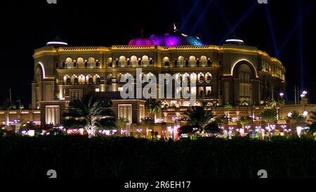 One of the best, most expensive and luxurious hotels in the world is in Abu Dhabi Stock Photo